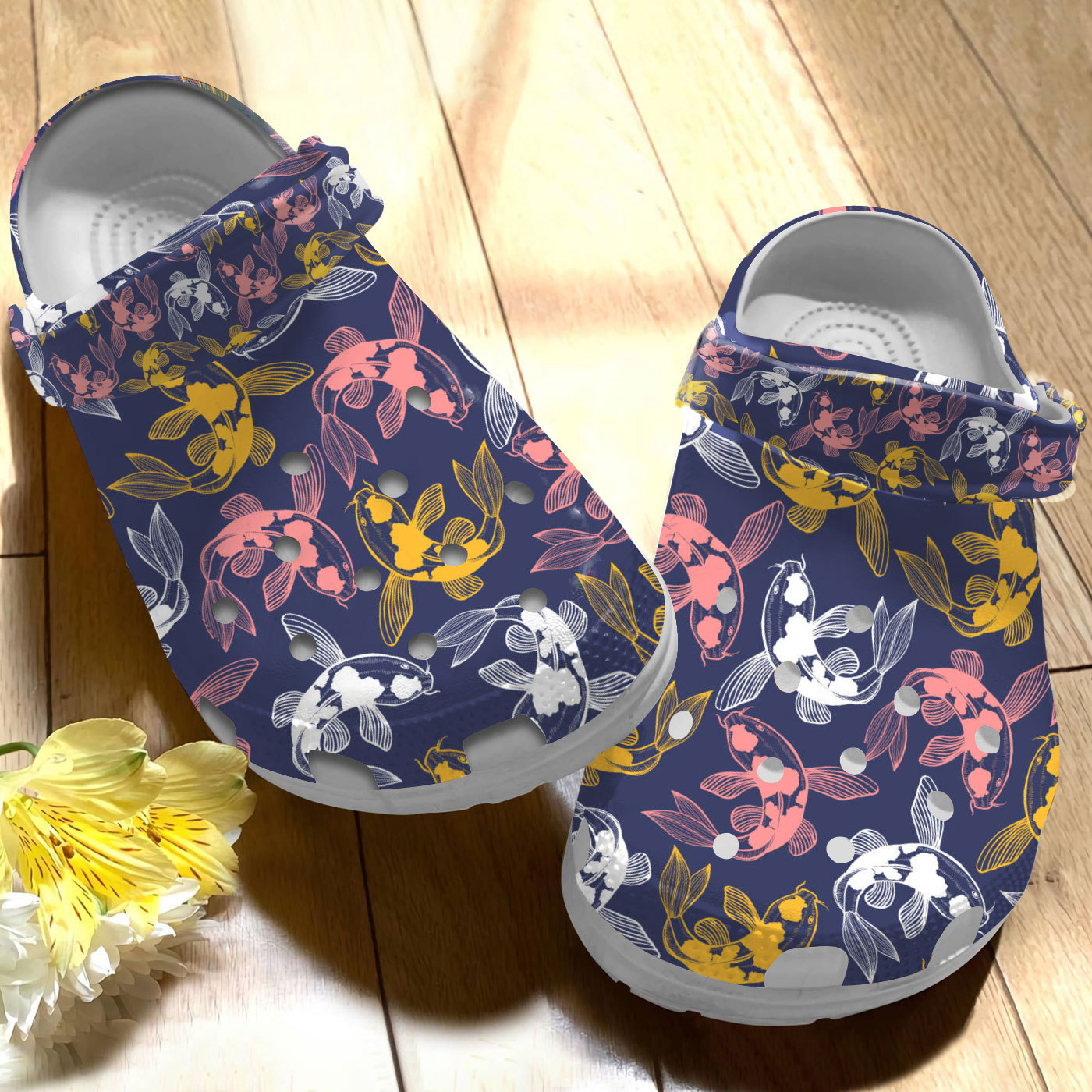 colorful goldfish classic sandals clogs the best clogs for fish lovers df2g4