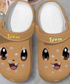 cute durable and non slip eevee face clogs quick delivery available k5hm6