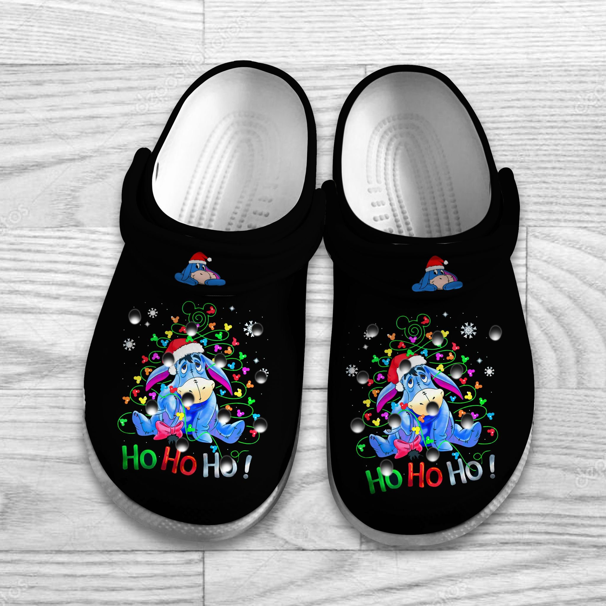 cute eeyore black classic clogs best gift for christmas c3al6