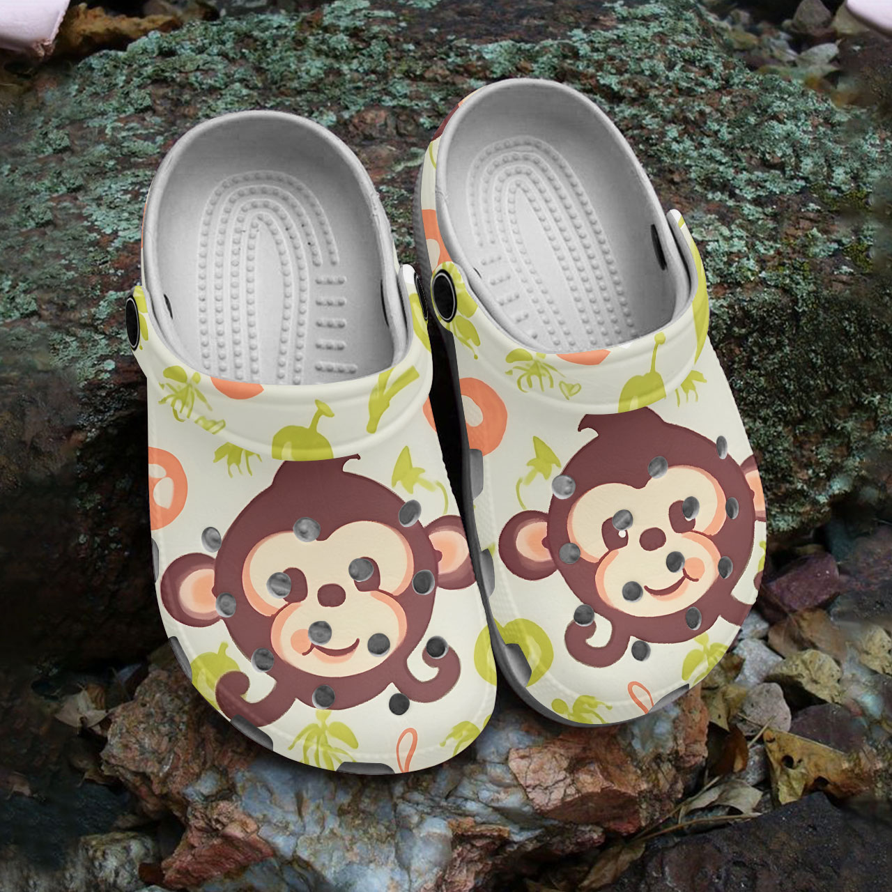 cute monkey comfort sandals soft color clogs 9twup