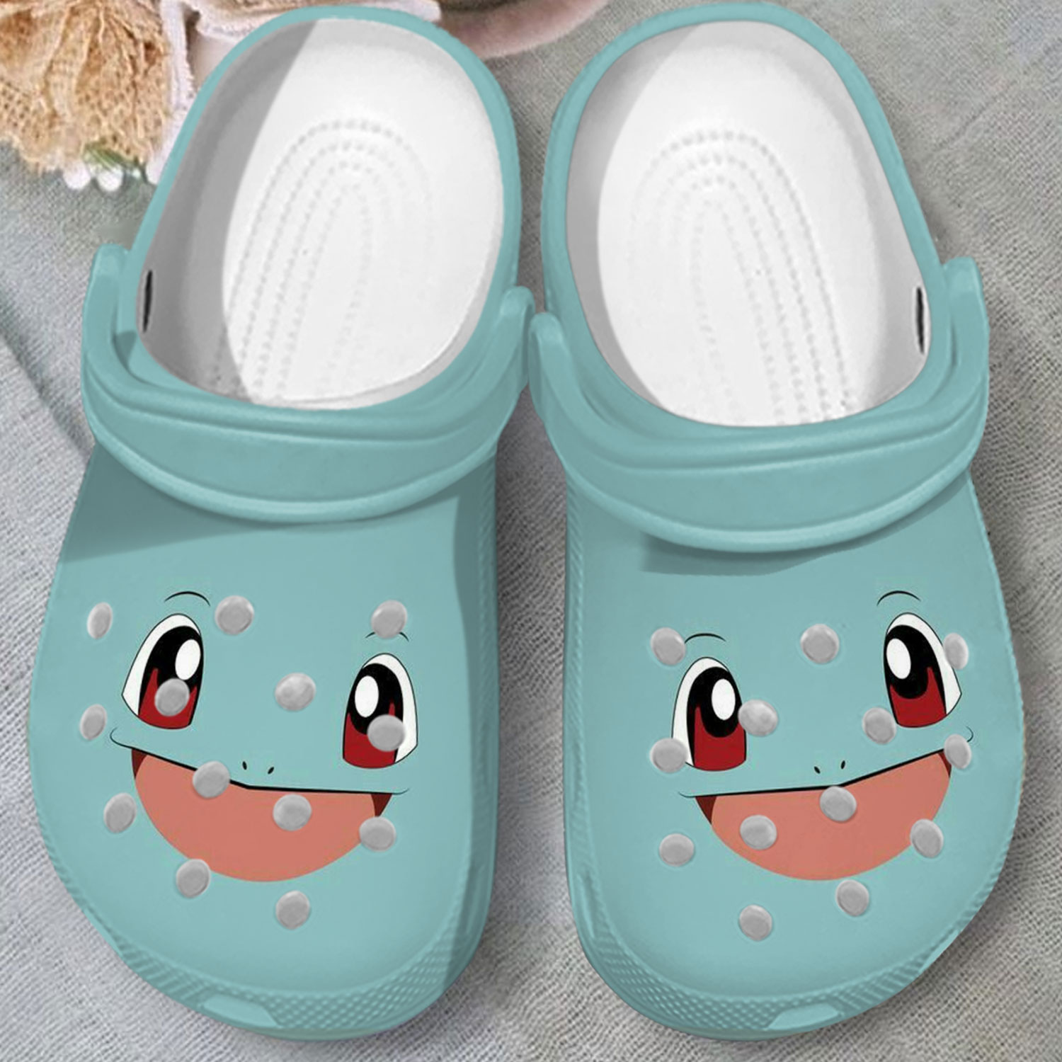 cute squirtle face lined clogs fast shipping is available mvb8w