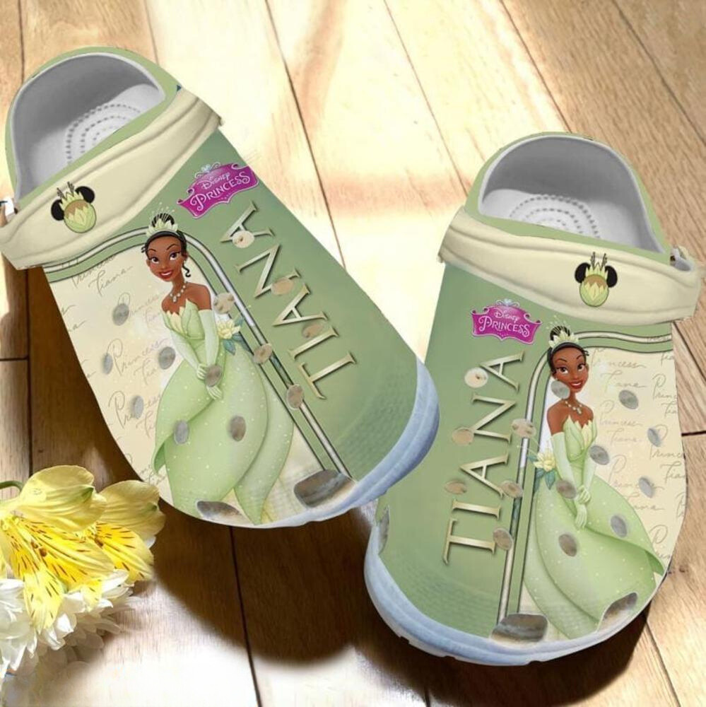 disney princess and the frog classic light green clogs 3l52v