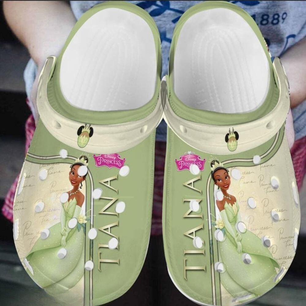 disney princess and the frog classic light green clogs reqss