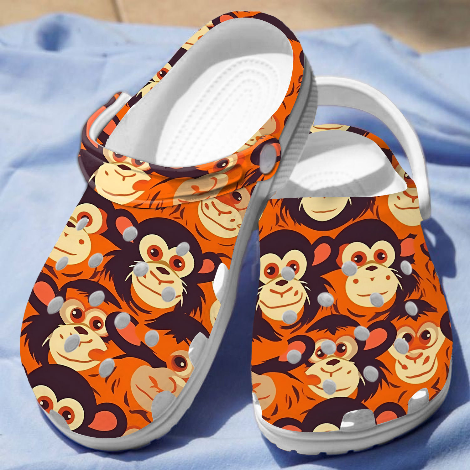 exclusive monkey lightweight orange clogs easy to clean gc4ei