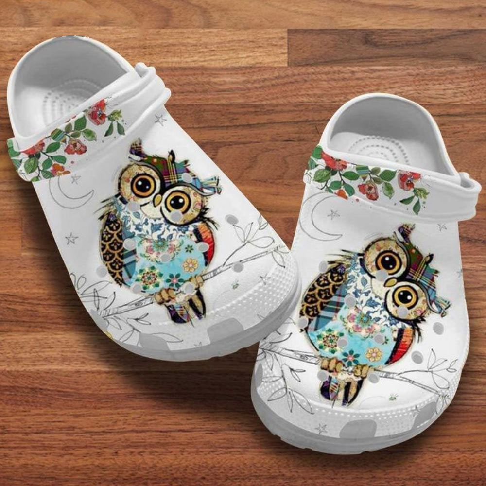 good looking owl white non slip adult clogs fast shipping is available slebi