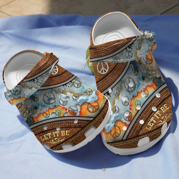 let it be hippie stylish unisex clogs easy to clean gh3zl