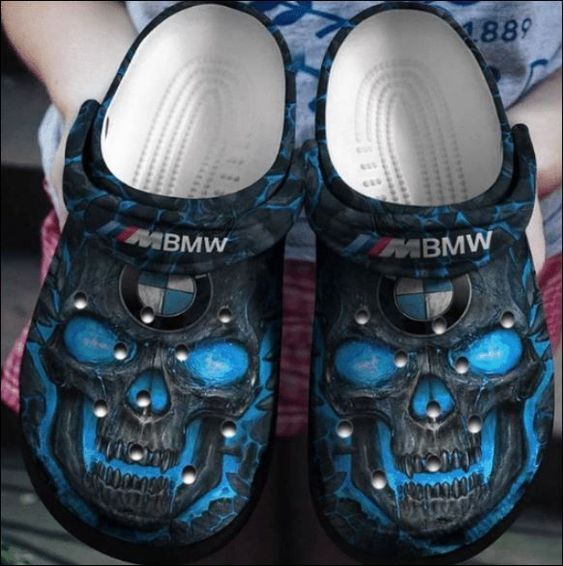 limited edition blue skull bmw comfort clogs for adult r5ejh