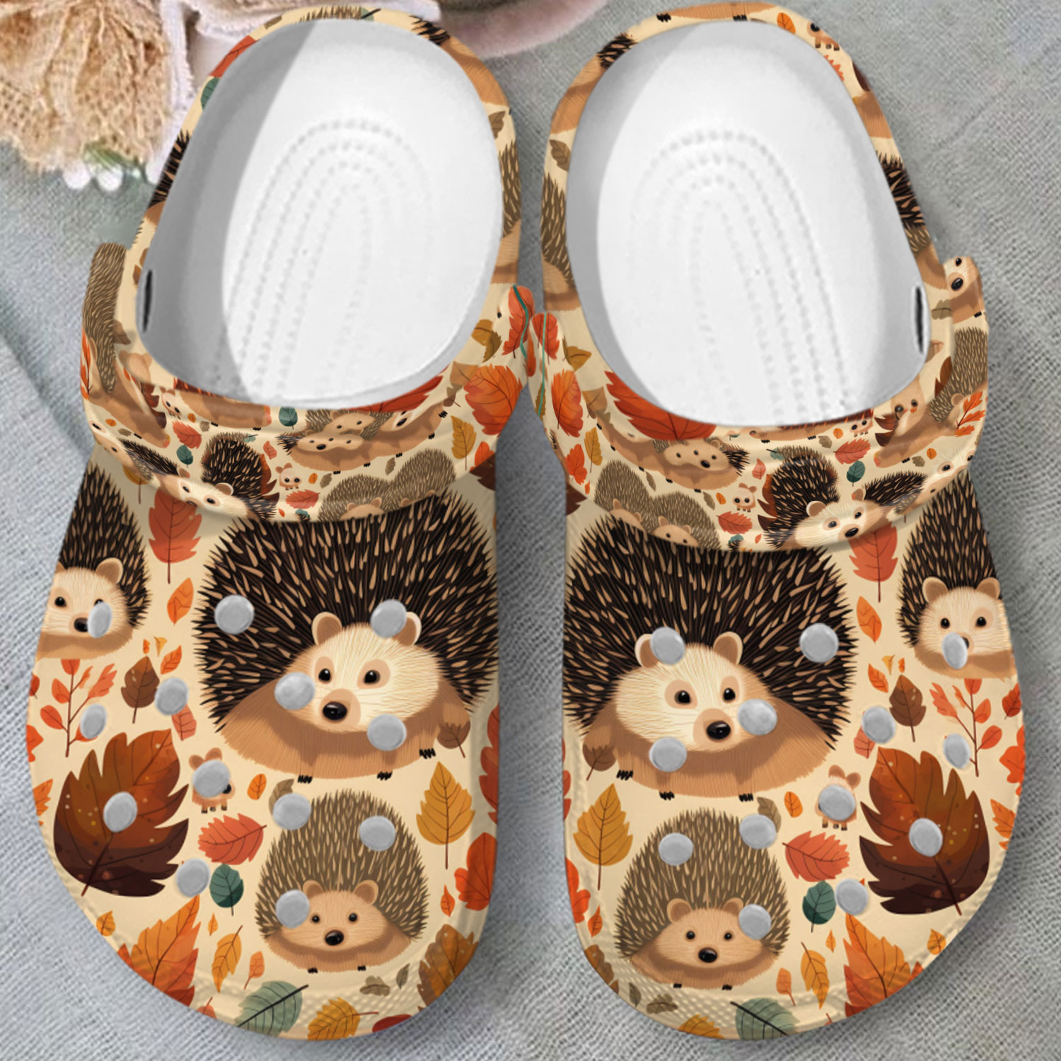 limited edition hedgehog %26 leaf vintage adult vintage clogs plk0j