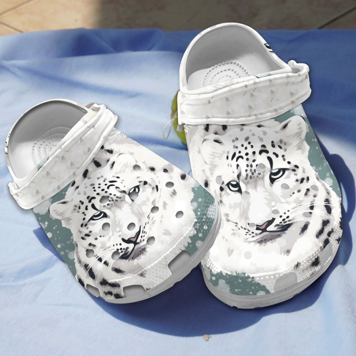 lovely design of snow leopard unisex non slip clogs ejfqp