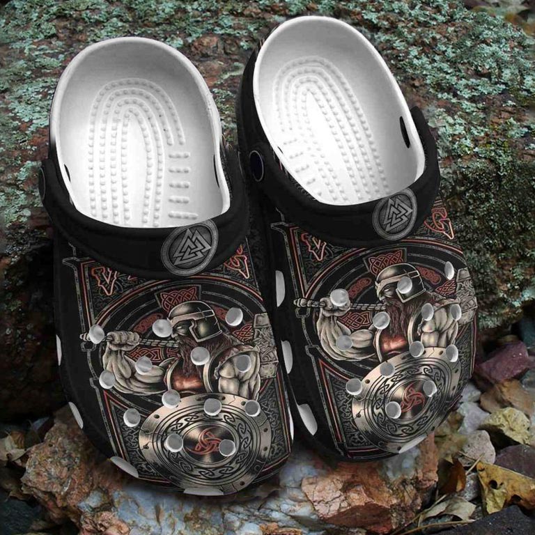man funny vikings camo classic clogs easy to clean yb4ga