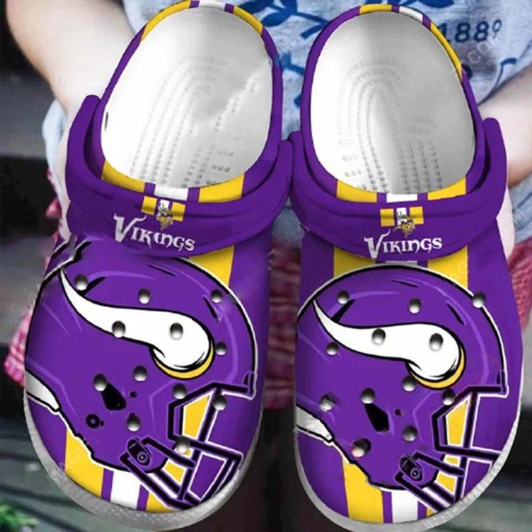 modern design vikings purple classic clogs for men and women lzcq3