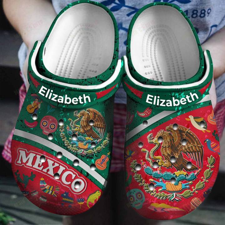 non slip and water proof mexican flag clogs shoes tkvfc