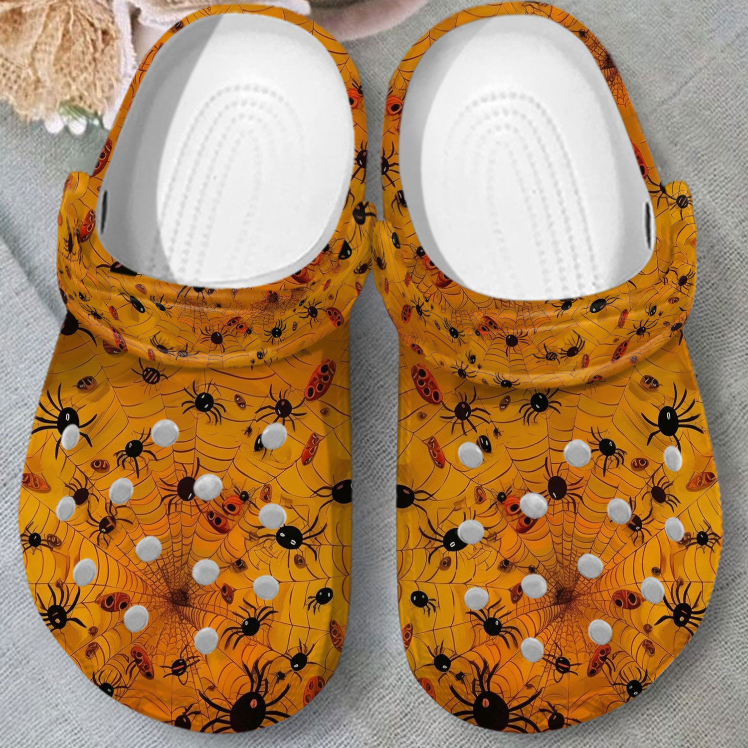 numerous spiders orange unisex clogs fast shipping is available x7uxa