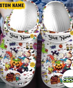 perfect for fans personalized classic and good looking happy halloween with rugrats characters clogs order now for a special discount pe2ut