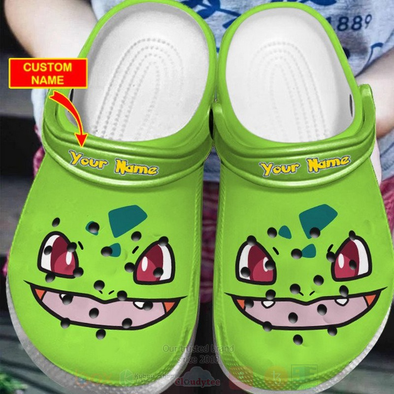 personalized pokemon bulbasaur green clogs size 5 fast shipping available j8jsb