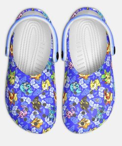 special design breathable and durable eevee collection on the blue clogs buy more save more psdsd