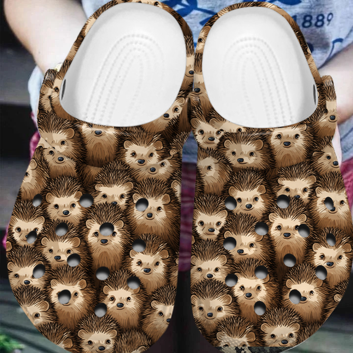 special design clogs hedgehog brown adult clogs hybsj