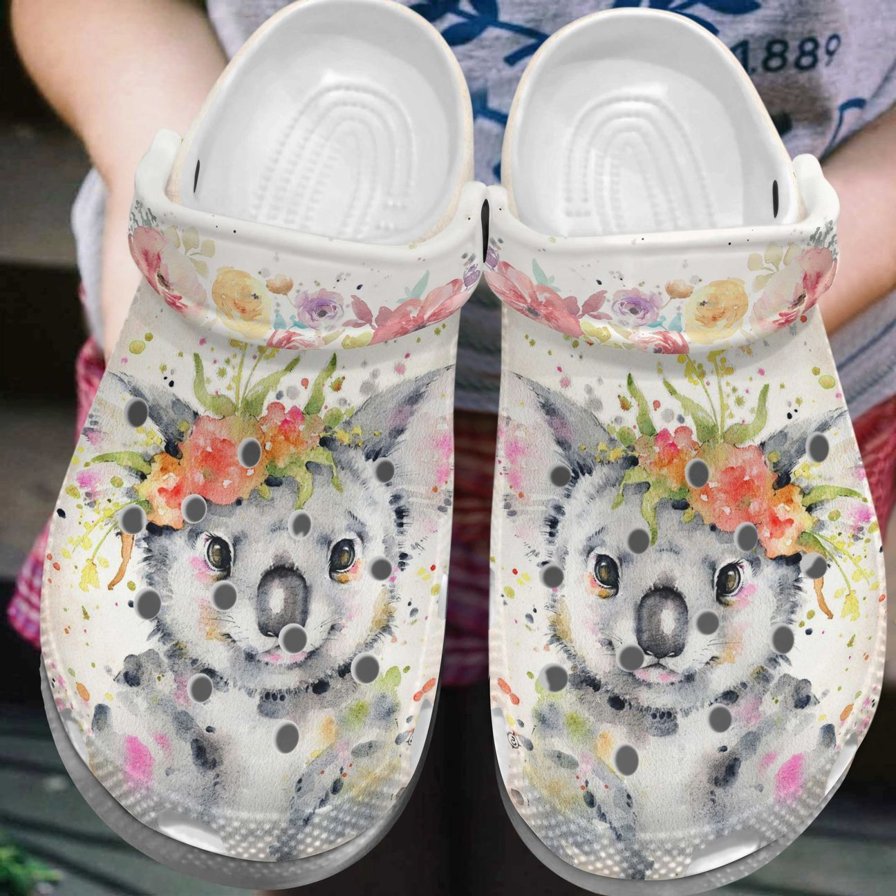 special tie dye koala water proof unisex clogs easy to clean 9yrp7