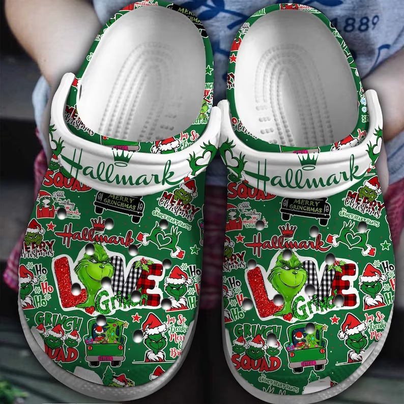 upgrade your christmas costumes with our funny grinch hallmark green clogs lhvml