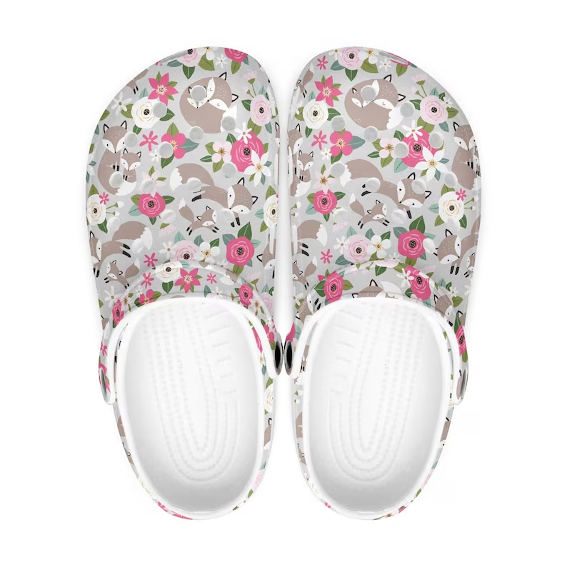 vintage rose comfort sandals unisex clogs 4geur