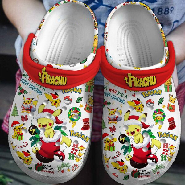 adults adorable pikachu christmas unisex clogs buy more save more qbikc