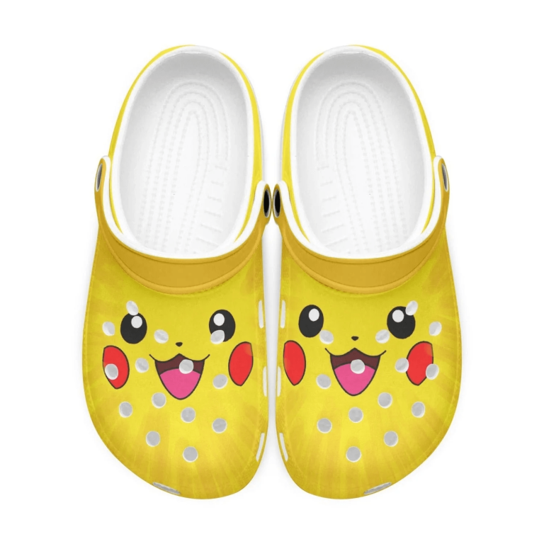 adults lovely pokemon pikachu yellow unisex clogs size 10 easy to take on and take off eqdhs