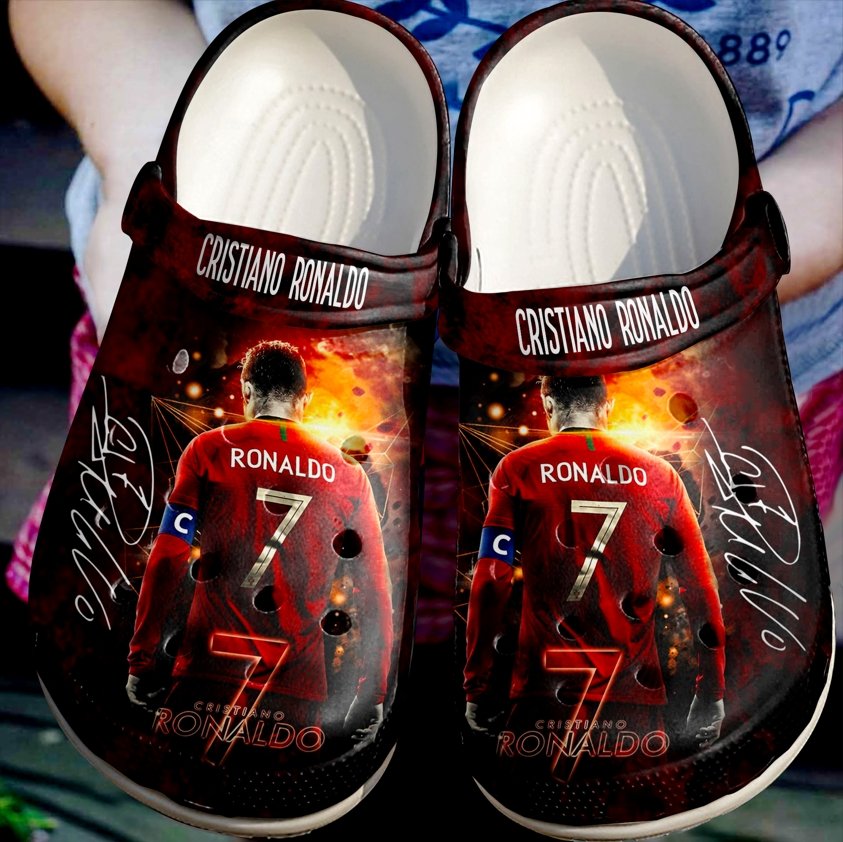 amazing cristiano ronaldo football star unisex classic clogs size 10 must have for football fans hzyla