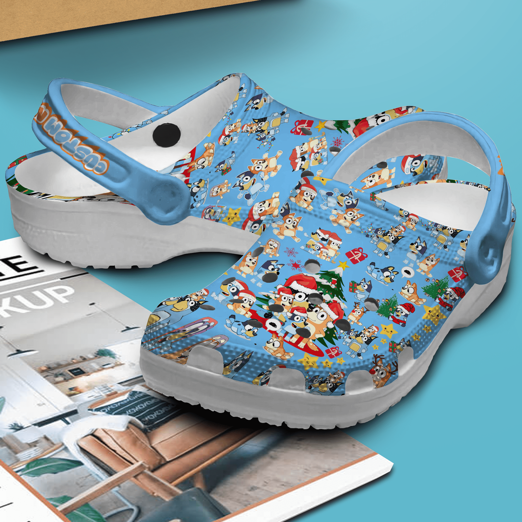 beautiful clogs merry christmas bluey family cartoon clogs shop now for the best price 6xbho