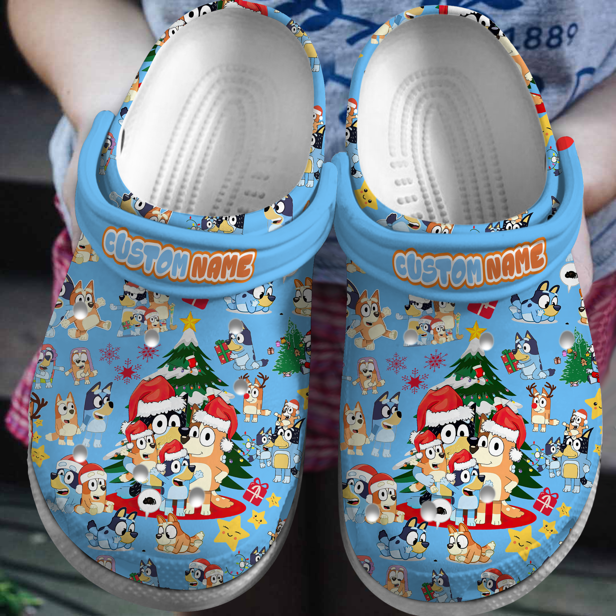 beautiful clogs merry christmas bluey family cartoon clogs shop now for the best price q2b2e