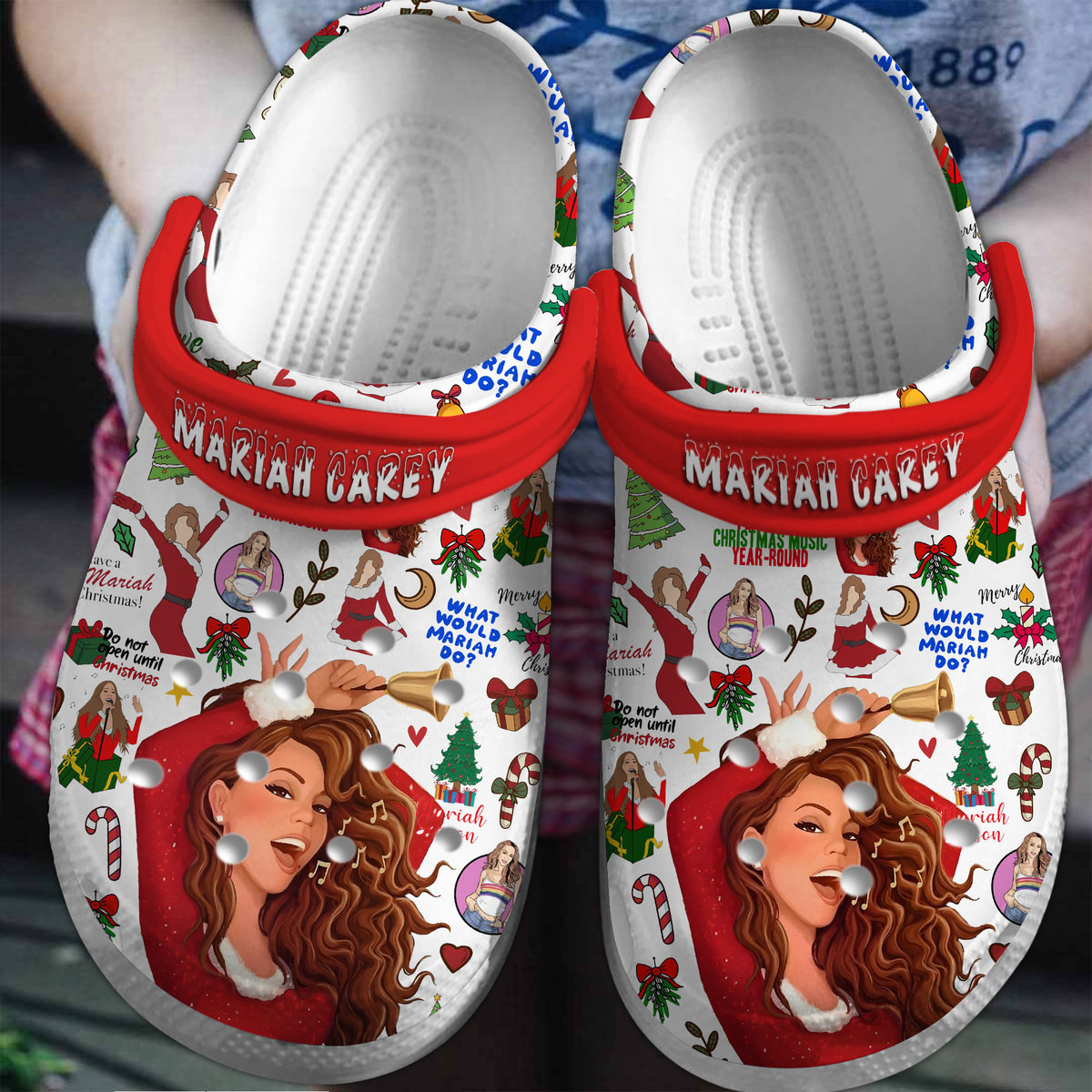 beautiful singer mariah carey christmas unisex clogs fast shipping and 247 support service q6fgw