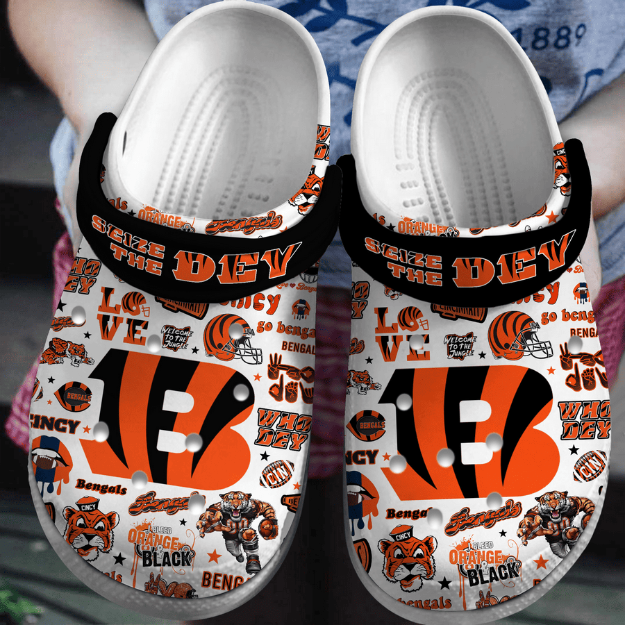 comfortable and lightweight bengals seize the dey clogs must have for bengals fans udvil