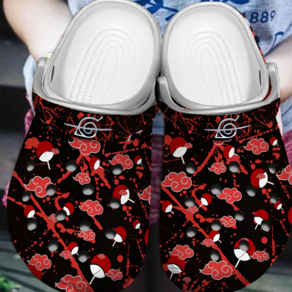 comfortable and stylish akatsuki red cloud naruto unisex clogs unique and safe for outdoor play o0btg