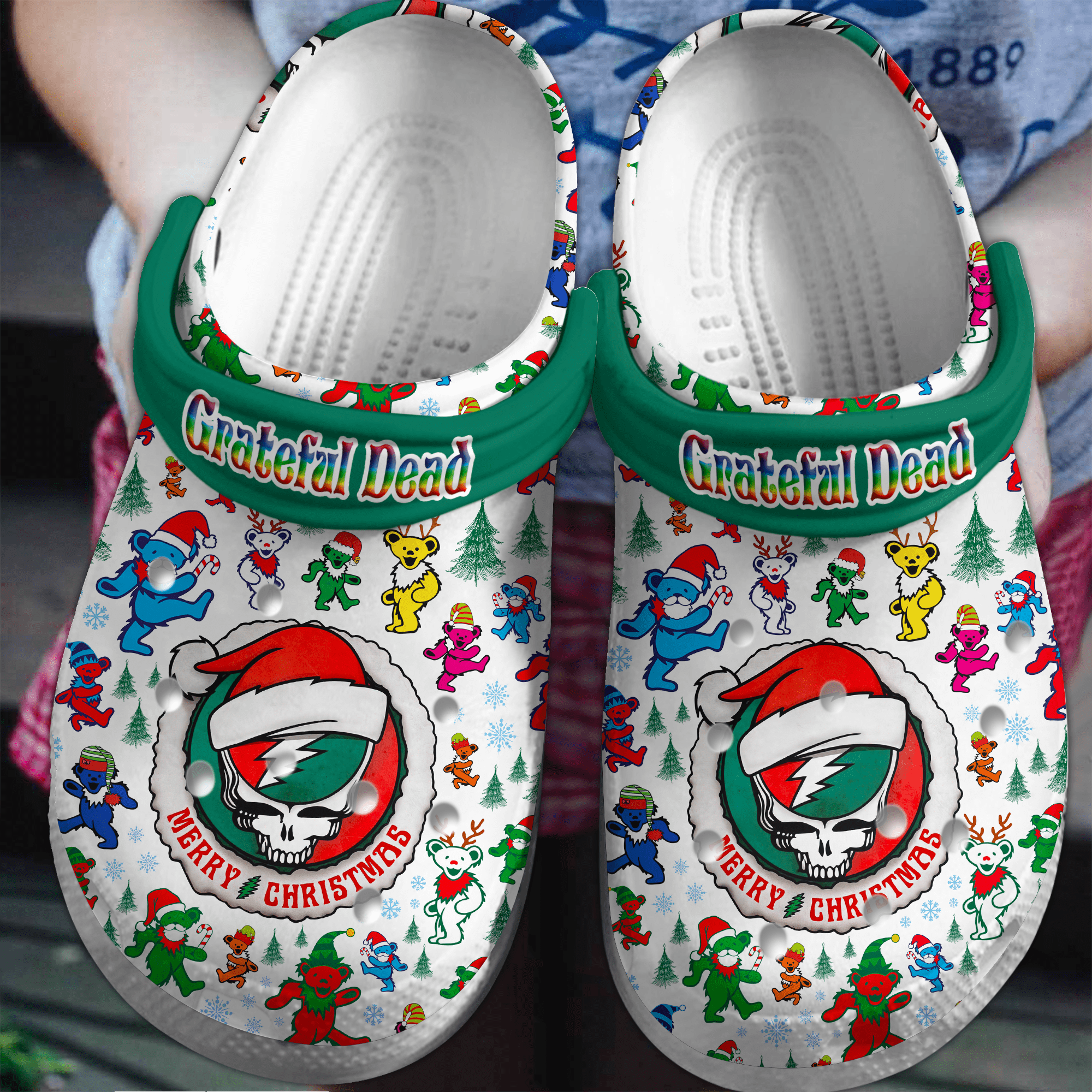 cool clogs merry christmas grateful dead music band clogs shop now for the best price dpzbn