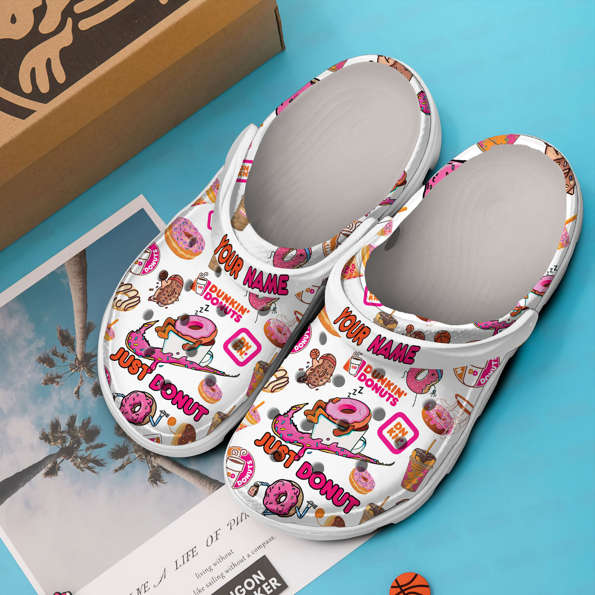 customized donut classic clogs for men and women w6nsc