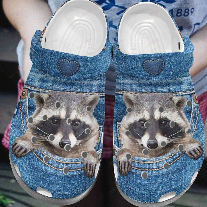 cute raccoon classic clogs lightweight and non slip unisex clogs ryoxp