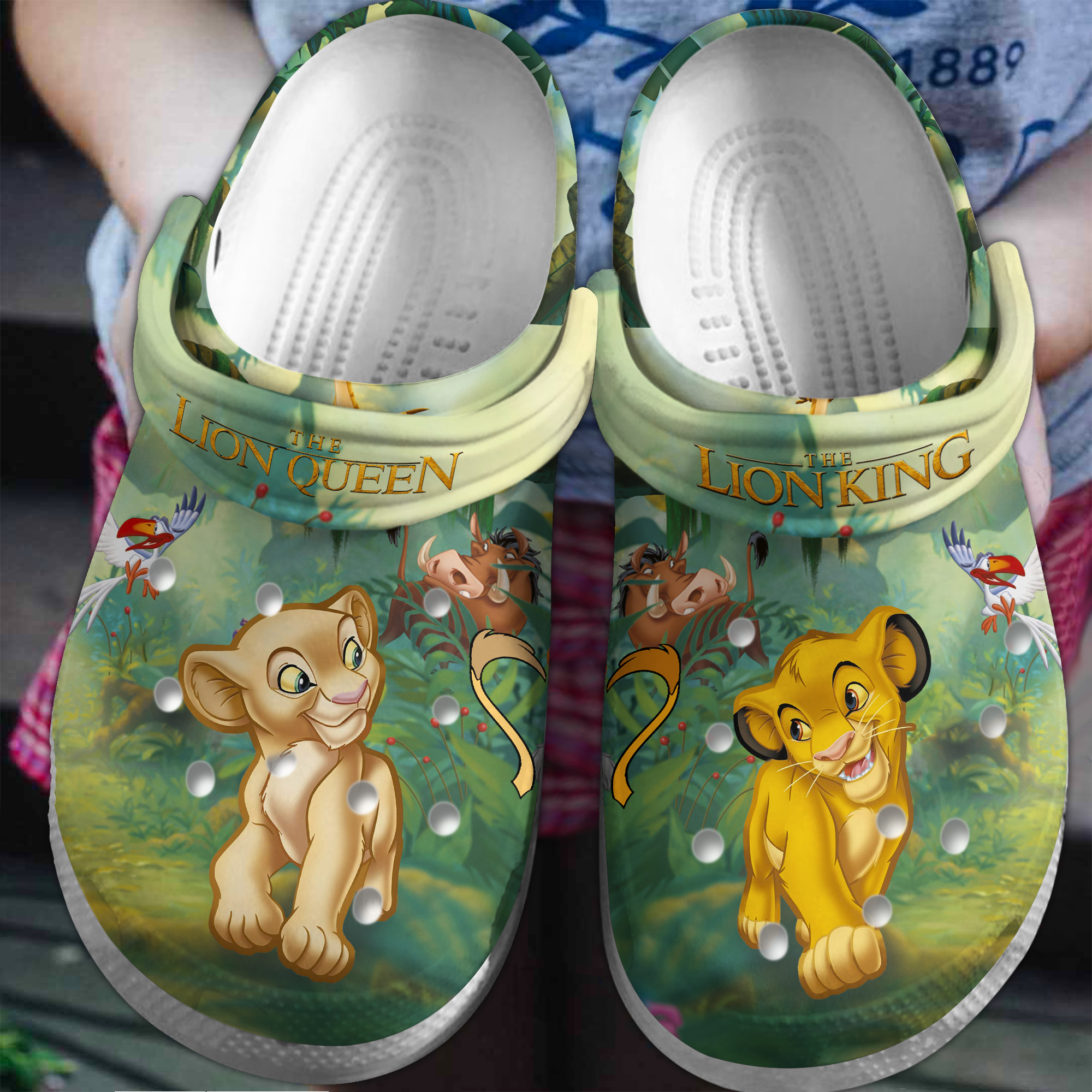 disney the lion king and queen cartoon classic unisex clogs easy to clean iesht