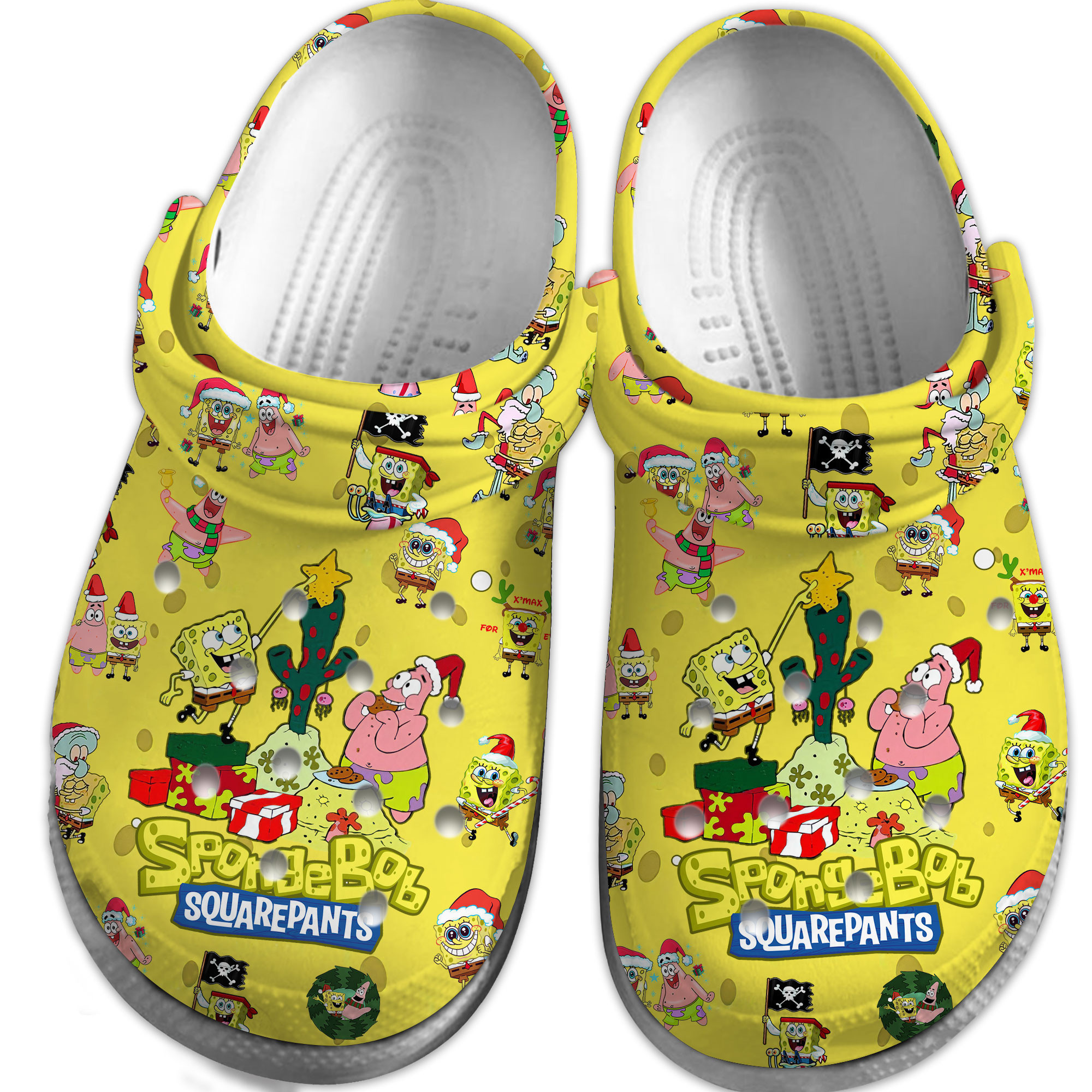 elevate your outfit with our cute spongebob christmas yellow clogs size 8 suitable for both men and women oyb7g