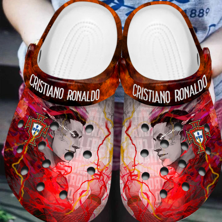 exclusive clogs cristiano ronaldo football star unisex clogs perfect gift for football fans y1hxc