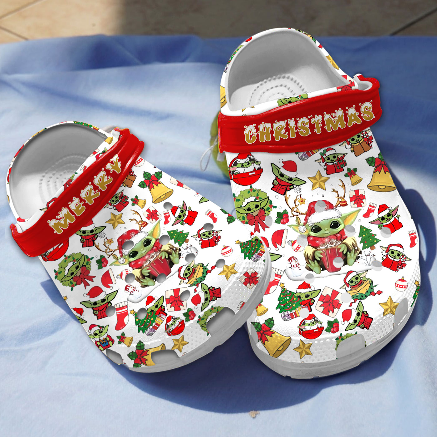 exclusive clogs merry chhristmas cute baby yoda clogs size 8 shipping worldwide smezt