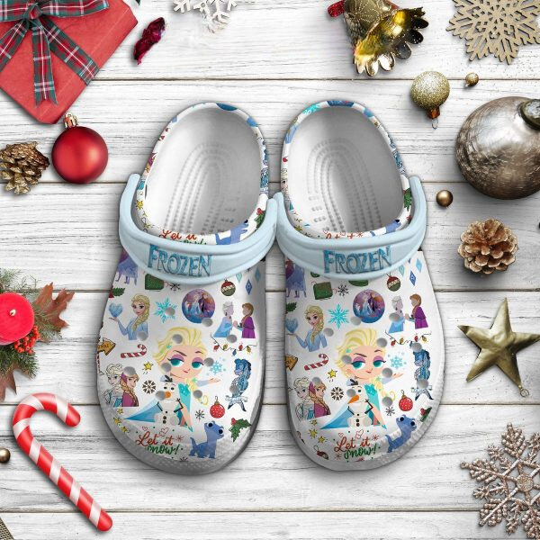 fashionable and cute frozen princess elsa christmas clogs size 7 perfect for holiday party pdpea