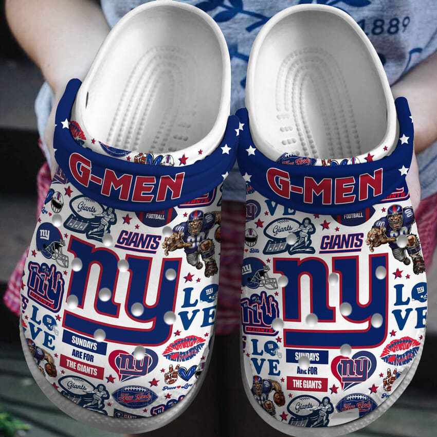 fashionable clogs new york giants nfl customized flip flop perfect clogs for outdoor play ch98d