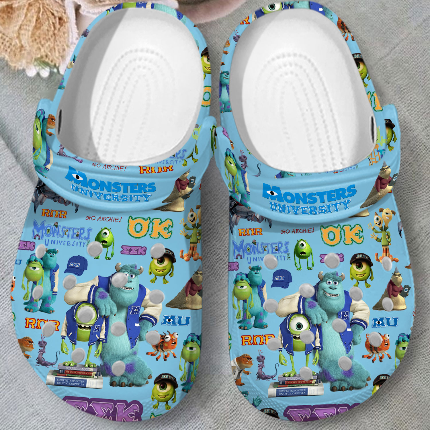 fashionable monster inc cartoon blue clogs buy more save more 6s6eo