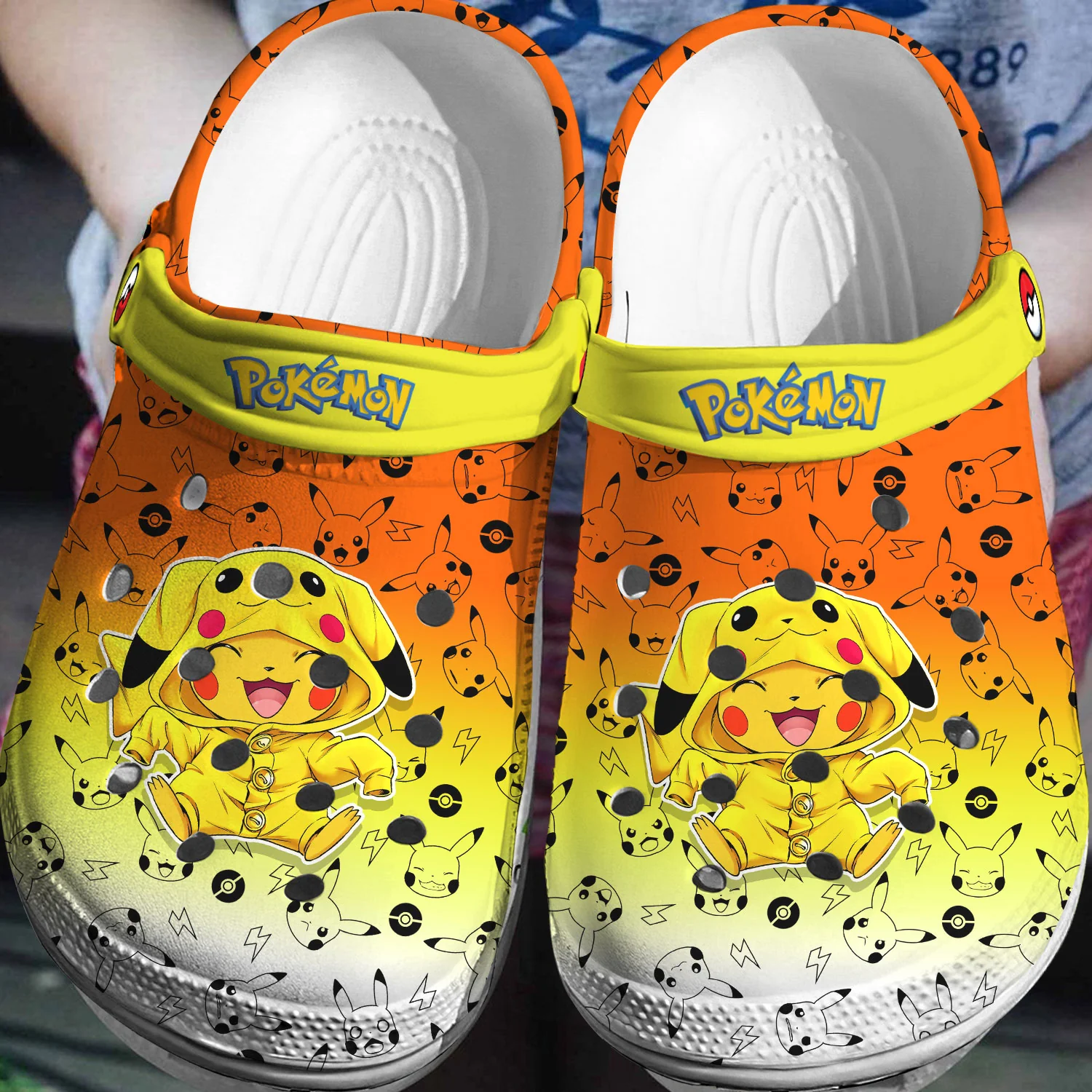 happy baby pikachu colorful clogs size 8 safe and cute for outdoor play 43sxs