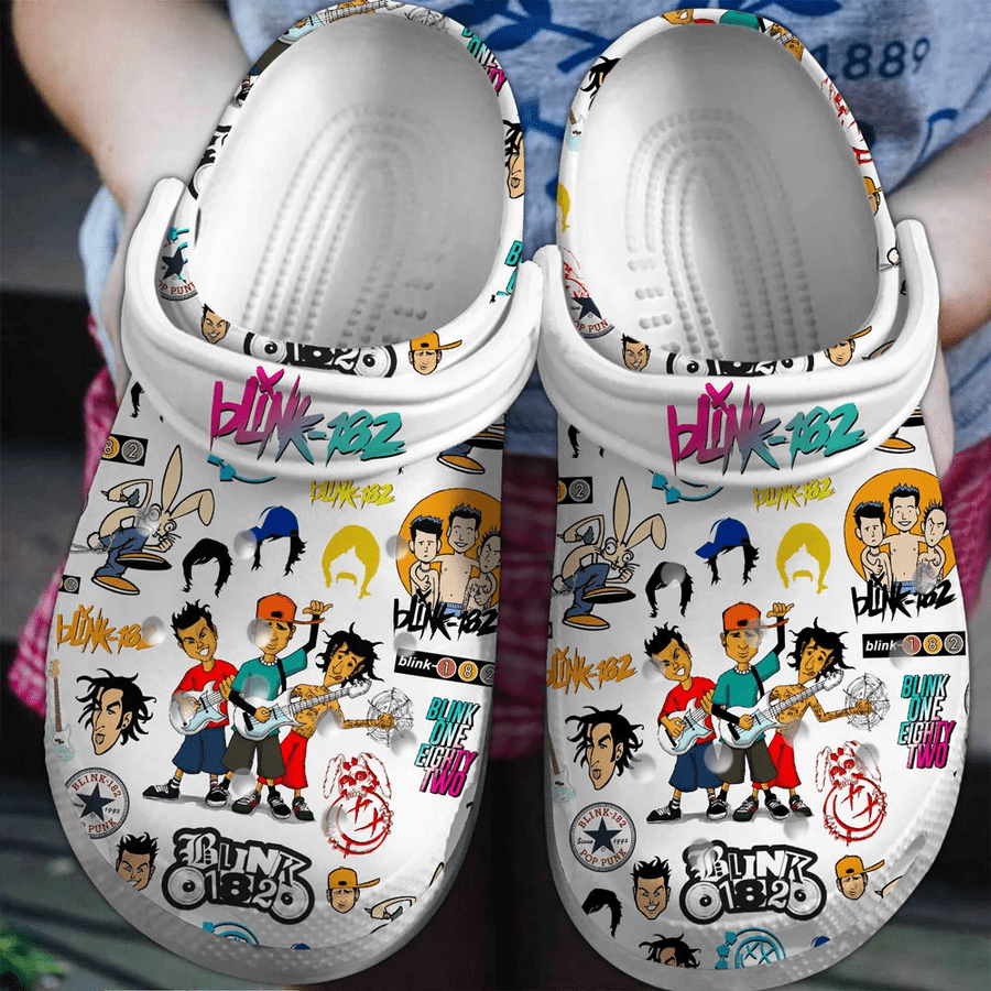 lightweight and eye catching blink 182 music clogs fast shipping worldwide hnonf