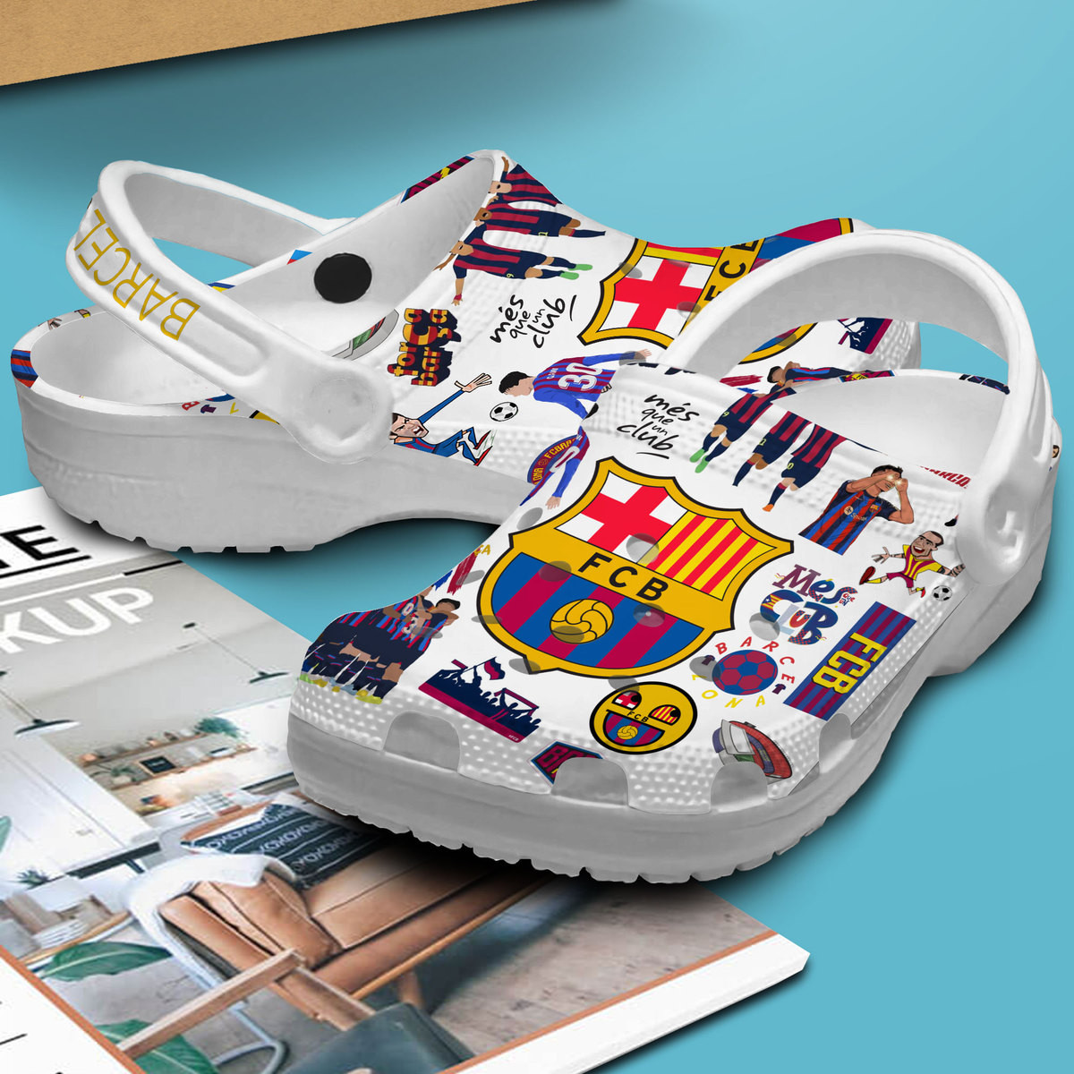 limited edition barcelona football club unisex clogs must have footwear for football fans xbgrd