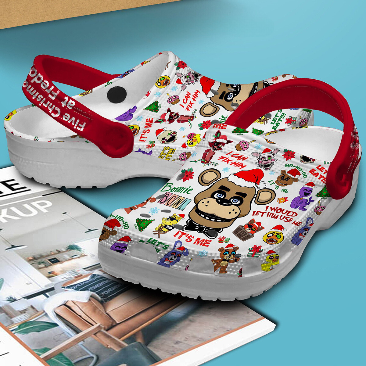 limited edition five christmas nights at freddys unisex clogs size 10 perfect for holiday party xi7vv