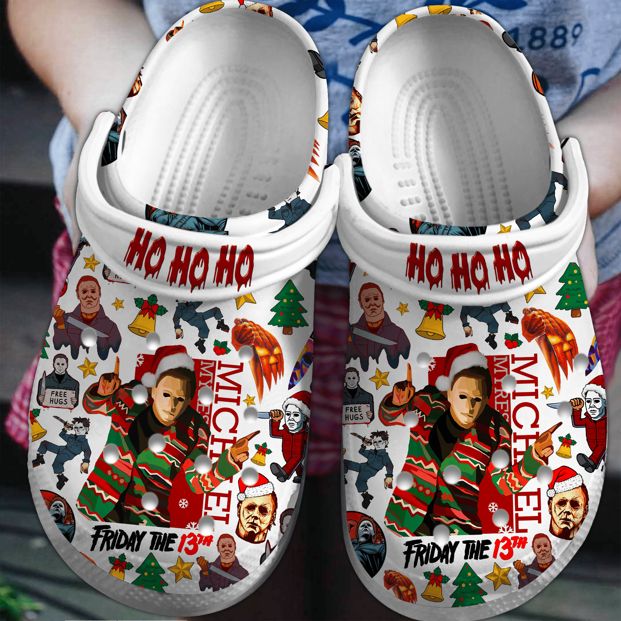 michael myers friday the 13th christmas unisex clogs shop now for the best price dqkl3