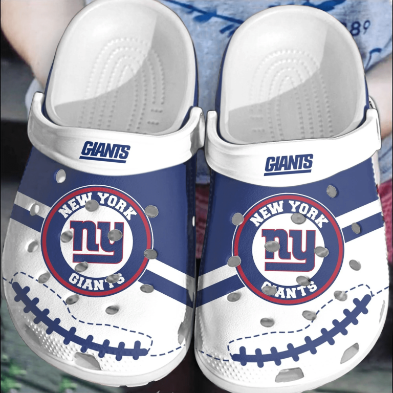 non slip and durable new york giants team nfl clogs easy to take on and take off lzcz8