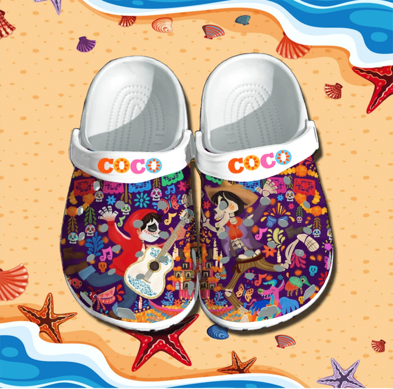 non slip and lightweight disney pixar coco cartoon unisex clogs 5wob6