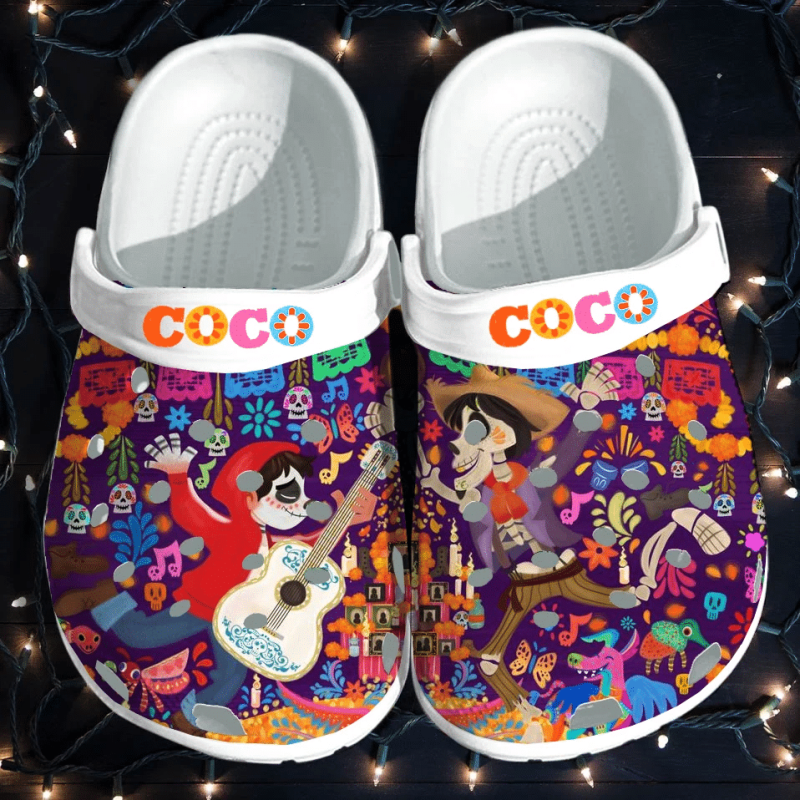 non slip and lightweight disney pixar coco cartoon unisex clogs cwwaj